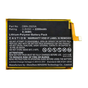 Batteries N Accessories BNA-WB-P10159 Cell Phone Battery - Li-Pol, 3.8V, 2200mAh, Ultra High Capacity - Replacement for Doro DBN-2920A Battery