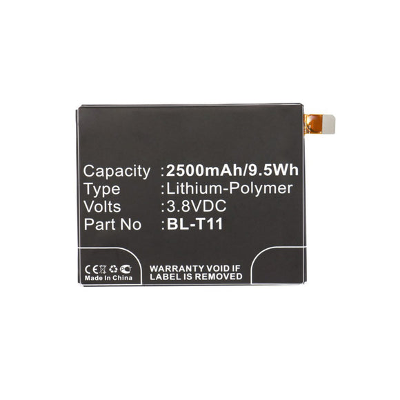 Batteries N Accessories BNA-WB-P12312 Cell Phone Battery - Li-Pol, 3.8V, 2500mAh, Ultra High Capacity - Replacement for LG BL-T11 Battery