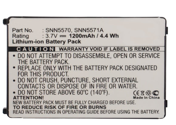 Batteries N Accessories BNA-WB-L3470 Cell Phone Battery - Li-Ion, 3.7V, 900 mAh, Ultra High Capacity Battery - Replacement for Motorola SNN5570 Battery