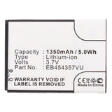 Batteries N Accessories BNA-WB-L12979 Cell Phone Battery - Li-ion, 3.7V, 1350mAh, Ultra High Capacity - Replacement for Samsung EB454357VA Battery