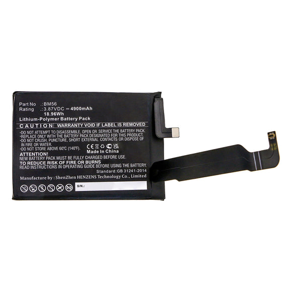 Batteries N Accessories BNA-WB-P14853 Cell Phone Battery - Li-Pol, 3.87V, 4900mAh, Ultra High Capacity - Replacement for Redmi BM56 Battery