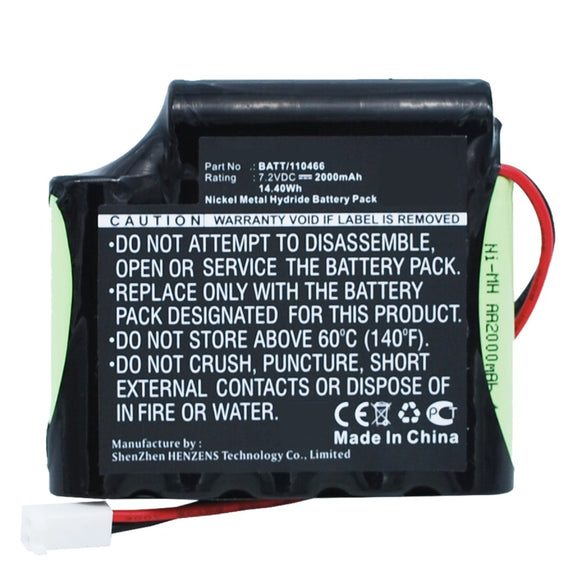 Batteries N Accessories BNA-WB-H9369 Medical Battery - Ni-MH, 7.2V, 2000mAh, Ultra High Capacity - Replacement for Cefar BATT/110466 Battery