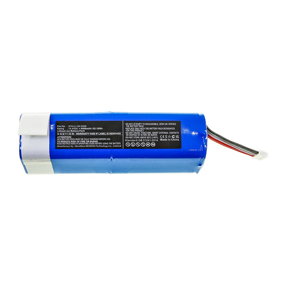 Batteries N Accessories BNA-WB-L16311 Vacuum Cleaner Battery - Li-ion, 14.4V, 6400mAh, Ultra High Capacity - Replacement for Ecovacs S10-Li-144-6800 Battery