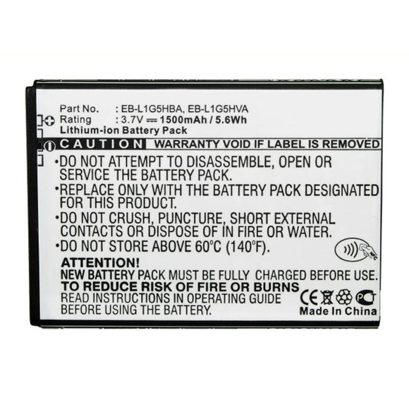 Batteries N Accessories BNA-WB-L13162 Cell Phone Battery - Li-ion, 3.7V, 1500mAh, Ultra High Capacity - Replacement for Samsung EB-L1G5HBA Battery
