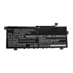 Batteries N Accessories BNA-WB-P12512 Laptop Battery - Li-Pol, 7.72V, 6500mAh, Ultra High Capacity - Replacement for Lenovo L18L4PE0 Battery