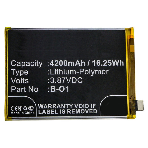 Batteries N Accessories BNA-WB-P10166 Cell Phone Battery - Li-Pol, 3.87V, 4200mAh, Ultra High Capacity - Replacement for VIVO B-O1 Battery