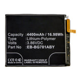 Batteries N Accessories BNA-WB-P13049 Cell Phone Battery - Li-Pol, 3.86V, 4400mAh, Ultra High Capacity - Replacement for Samsung EB-BG781ABE Battery