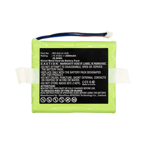 Batteries N Accessories BNA-WB-H12891 Vacuum Cleaner Battery - Ni-MH, 14.4V, 2000mAh, Ultra High Capacity - Replacement for Kaily RD-KAI14.4VA Battery