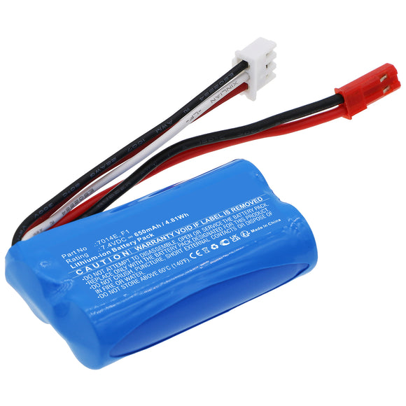 Batteries N Accessories BNA-WB-L18458 Helicopters Battery - Li-ion, 7.4V, 650mAh, Ultra High Capacity - Replacement for Shuang Ma 7014E Battery