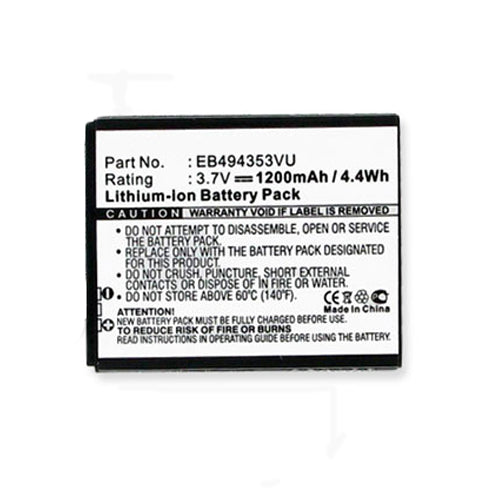 Batteries N Accessories BNA-WB-BLI 1247-1.2 Cell Phone Battery - Li-Ion, 3.7V, 1200 mAh, Ultra High Capacity Battery - Replacement for Samsung SGH-T499 Battery