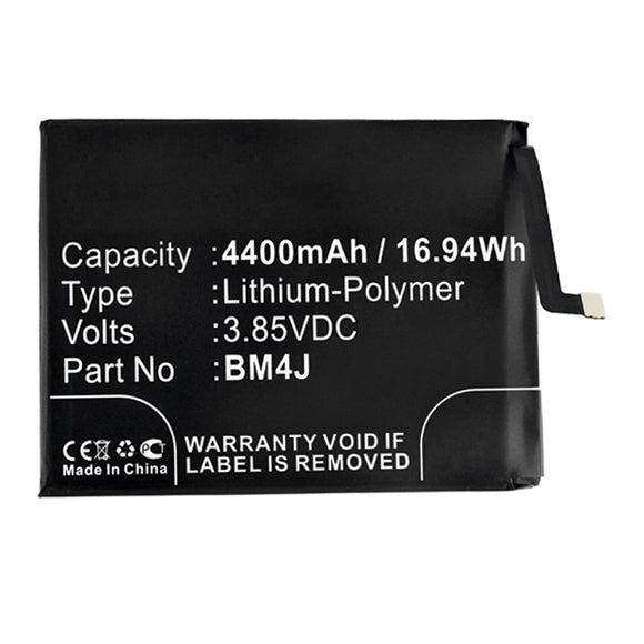 Batteries N Accessories BNA-WB-P16535 Cell Phone Battery - Li-Pol, 3.85V, 4400mAh, Ultra High Capacity - Replacement for Xiaomi BM4J Battery