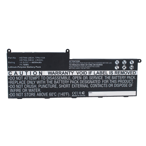 Batteries N Accessories BNA-WB-P16059 Laptop Battery - Li-Pol, 14.8V, 4850mAH, Ultra High Capacity - Replacement for HP LR08 Battery
