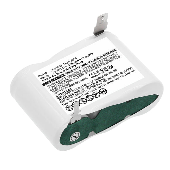 Batteries N Accessories BNA-WB-C18250 Emergency Lighting Battery - Ni-CD, 3.6V, 2000mAh, Ultra High Capacity - Replacement for Legrand MGN9005 Battery