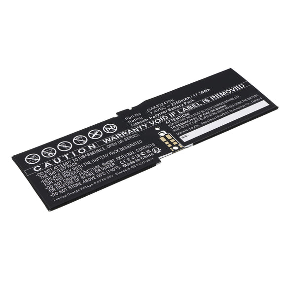 Batteries N Accessories BNA-WB-P5186 Tablets Battery - Li-Pol, 7.4V, 2350 mAh, Ultra High Capacity Battery - Replacement for Microsoft DAK822470K Battery