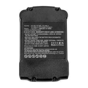 Batteries N Accessories BNA-WB-L15327 Power Tool Battery - Li-ion, 18V, 1500mAh, Ultra High Capacity - Replacement for Porter Cable PC18B Battery