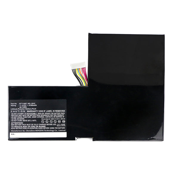 Batteries N Accessories BNA-WB-P15083 Laptop Battery - Li-Pol, 11.4V, 4100mAh, Ultra High Capacity - Replacement for MSI BTY-M6F Battery