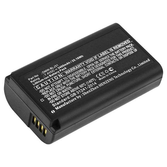 Batteries N Accessories BNA-WB-L9076 Digital Camera Battery - Li-ion, 7.4V, 3400mAh, Ultra High Capacity - Replacement for Panasonic DMW-BLJ31 Battery