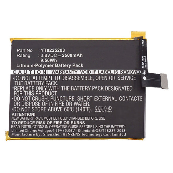 Batteries N Accessories BNA-WB-P3719 Cell Phone Battery - Li-Pol, 3.8V, 2500 mAh, Ultra High Capacity Battery - Replacement for Yota YT0225203 Battery