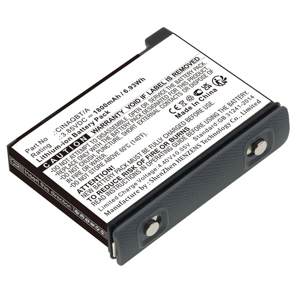 Batteries N Accessories BNA-WB-L17634 Digital Camera Battery - Li-ion, 3.85V, 1800mAh, Ultra High Capacity - Replacement for Insta360 CINAQBT/A Battery