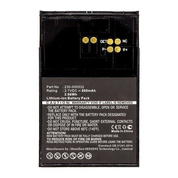 Batteries N Accessories BNA-WB-L14242 Medical Battery - Li-ion, 3.7V, 800mAh, Ultra High Capacity - Replacement for Vocera 230-000532 Battery