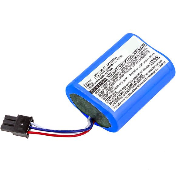 Batteries N Accessories BNA-WB-L1221 Barcode Scanner Battery - Li-Ion, 7.4V, 1500 mAh, Ultra High Capacity Battery - Replacement for Comtec AK18353-1 Battery