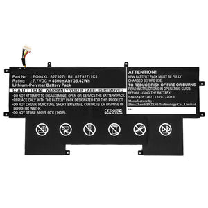 Batteries N Accessories BNA-WB-P9638 Laptop Battery - Li-Pol, 7.7V, 4600mAh, Ultra High Capacity - Replacement for HP EO04XL Battery