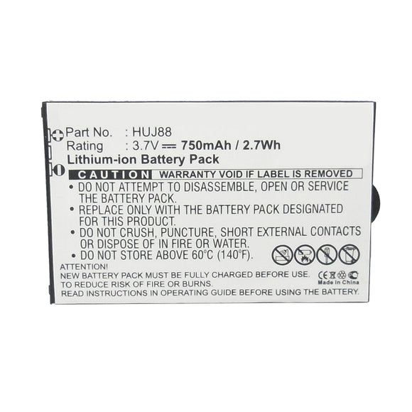 Batteries N Accessories BNA-WB-L11989 Cell Phone Battery - Li-ion, 3.7V, 750mAh, Ultra High Capacity