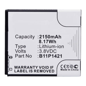 Batteries N Accessories BNA-WB-L3099 Cell Phone Battery - Li-Ion, 3.8V, 2150 mAh, Ultra High Capacity Battery - Replacement for Asus 0B200-00570300 Battery