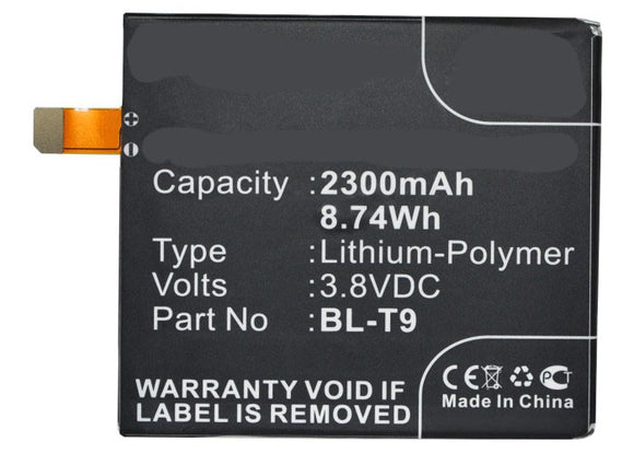 Batteries N Accessories BNA-WB-P3846 Cell Phone Battery - Li-Pol, 3.8, 2300mAh, Ultra High Capacity Battery - Replacement for Google BL-T9 Battery