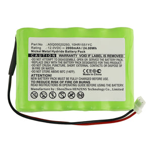 Batteries N Accessories BNA-WB-H12926 Alarm System Battery - Ni-MH, 12V, 2000mAh, Ultra High Capacity - Replacement for Siemens A5Q00020293 Battery