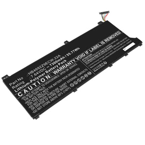 Batteries N Accessories BNA-WB-P17958 Laptop Battery - Li-Pol, 7.64V, 7300mAh, Ultra High Capacity - Replacement for Huawei HB4692Z9ECW-22A Battery