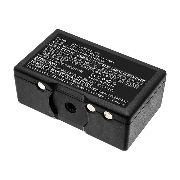 Batteries N Accessories BNA-WB-H15456 2-Way Radio Battery - Ni-MH, 4.8V, 1200mAh, Ultra High Capacity - Replacement for Bosch B165 Battery