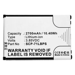 Batteries N Accessories BNA-WB-L16364 Cell Phone Battery - Li-ion, 3.85V, 2700mAh, Ultra High Capacity - Replacement for Kyocera SCP-71LBPS Battery