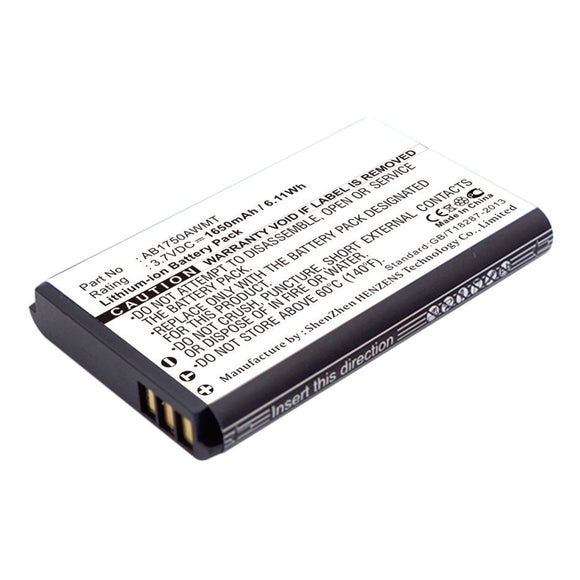 Batteries N Accessories BNA-WB-L16832 Cell Phone Battery - Li-ion, 3.7V, 1650mAh, Ultra High Capacity - Replacement for Philips AB1750AWMT Battery