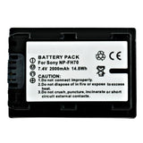 Batteries N Accessories BNA-WB-L9180 Digital Camera Battery - Li-ion, 7.4V, 1300mAh, Ultra High Capacity - Replacement for Sony NP-FH70 Battery