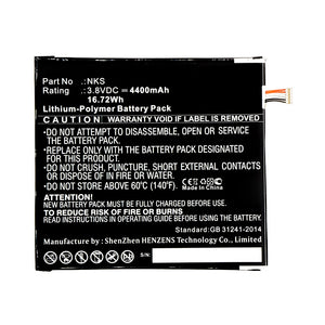 Batteries N Accessories BNA-WB-P13815 Tablet Battery - Li-Pol, 3.8V, 4400mAh, Ultra High Capacity - Replacement for Sprint NKS Battery