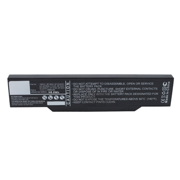 Batteries N Accessories BNA-WB-L16640 Laptop Battery - Li-ion, 10.8V, 4400mAh, Ultra High Capacity - Replacement for Mitac BP-80X0 Battery