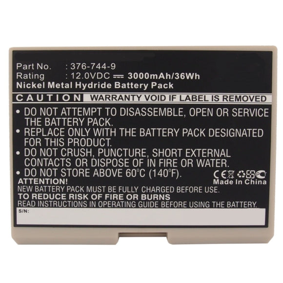 Batteries N Accessories BNA-WB-H9415 Medical Battery - Ni-MH, 12V, 3000mAh, Ultra High Capacity - Replacement for GE 30344030 Battery