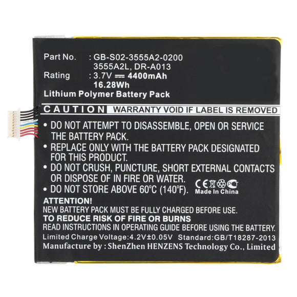 Batteries N Accessories BNA-WB-P9717 Tablet Battery - Li-Pol, 3.7V, 4400mAh, Ultra High Capacity - Replacement for Amazon 3555A2L Battery