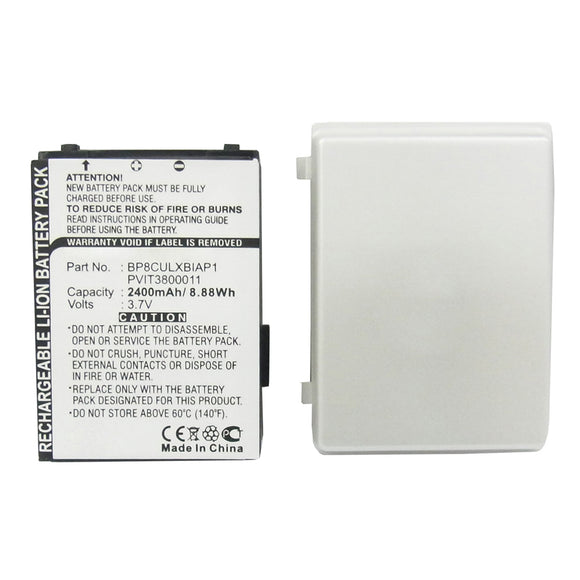 Batteries N Accessories BNA-WB-L16683 PDA Battery - Li-ion, 3.7V, 2400mAh, Ultra High Capacity - Replacement for Mitac BP8CULXBIAP1 Battery