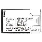 Batteries N Accessories BNA-WB-L18541 2-Way Radio Battery - Li-ion, 3.7V, 950mAh, Ultra High Capacity - Replacement for Retevis BL19, BL22 Battery