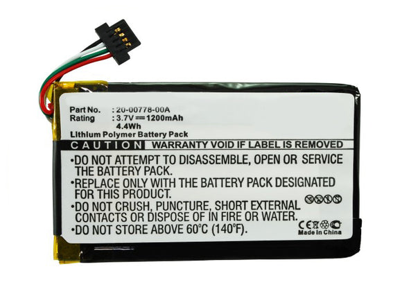 Batteries N Accessories BNA-WB-P7345 Remote Control Battery - Li-Pol, 3.7V, 1200 mAh, Ultra High Capacity Battery - Replacement for Nevo 20-00778-00A Battery