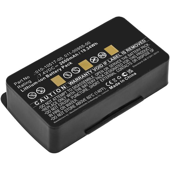 Batteries N Accessories BNA-WB-L4185 GPS Battery - Li-Ion, 7.4V, 2600 mAh, Ultra High Capacity Battery - Replacement for Garmin 010-10517-00 Battery