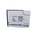 Batteries N Accessories BNA-WB-L12268 Cell Phone Battery - Li-ion, 3.7V, 950mAh, Ultra High Capacity - Replacement for Lenovo BL142A Battery