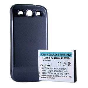 Batteries N Accessories BNA-WB-BLI-1258-4.2S Cell Phone Battery - Li-Ion, 3.8V, 4200 mAh, Ultra High Capacity Battery - Replacement for Samsung Galaxy S3 Battery