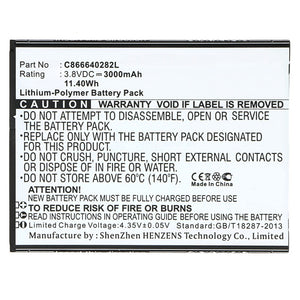 Batteries N Accessories BNA-WB-P3186 Cell Phone Battery - Li-Pol, 3.8V, 3000 mAh, Ultra High Capacity Battery - Replacement for Blu C866639282L Battery