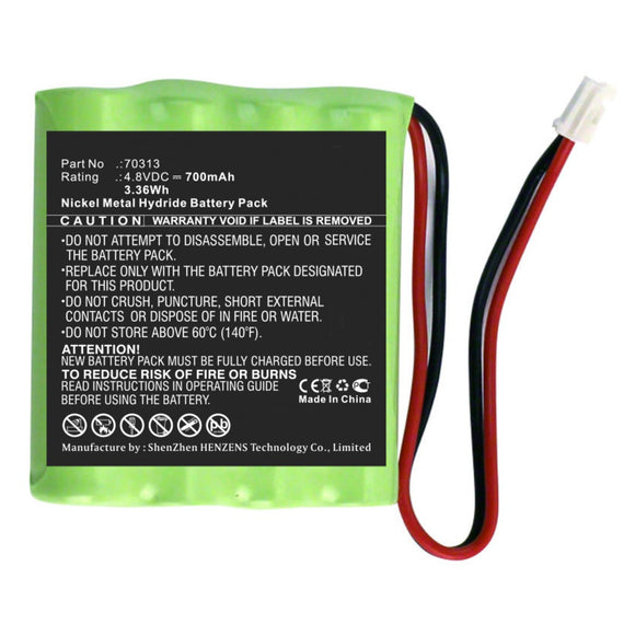 Batteries N Accessories BNA-WB-H10286 Equipment Battery - Ni-MH, 4.8V, 700mAh, Ultra High Capacity - Replacement for AstralPool 70313 Battery