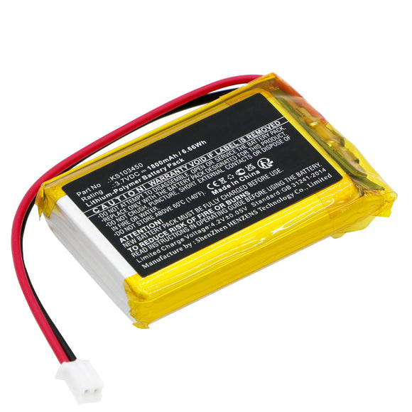 Batteries N Accessories BNA-WB-P18598 Equipment Battery - Li-Pol, 3.7V, 1800mAh, Ultra High Capacity - Replacement for Kolsol KS103450 Battery