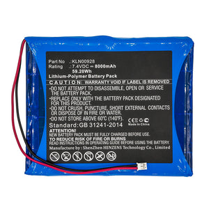 Batteries N Accessories BNA-WB-P13410 Equipment Battery - Li-Pol, 7.4V, 8000mAh, Ultra High Capacity - Replacement for Trimble KLN00928 Battery