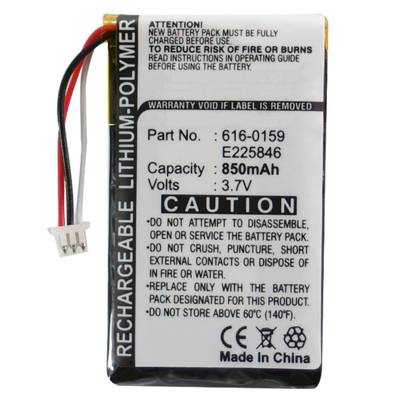 Batteries N Accessories BNA-WB-P6103 Player Battery - Li-Pol, 3.7V, 850 mAh, Ultra High Capacity Battery - Replacement for Apple 616-0159 Battery